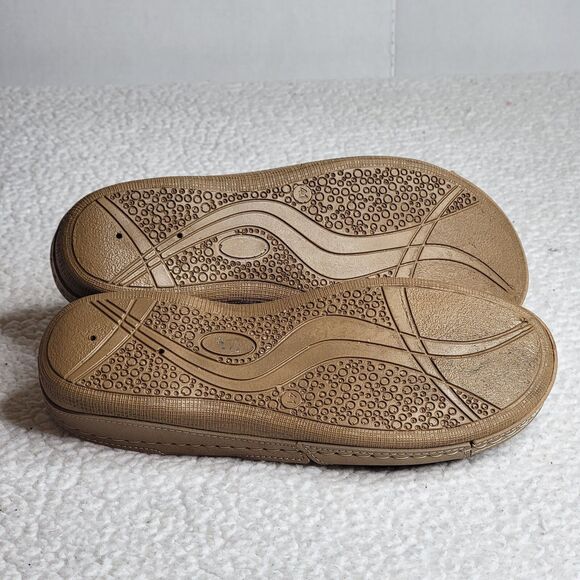 Flexus Revi Sandals Tan Women's Size 10 Spring Footwear Hook & Loop Straps EUC - Picture 8 of 10